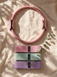 The Bundle — ring with three fabric resistance bands