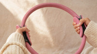 Pilates ring grip handles — tactile detail