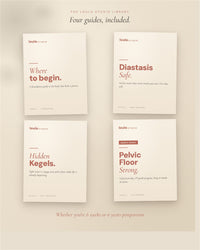 The Library — four postpartum recovery PDF guides